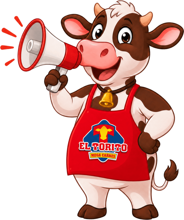 Torito anunciando las ofertas de la semana