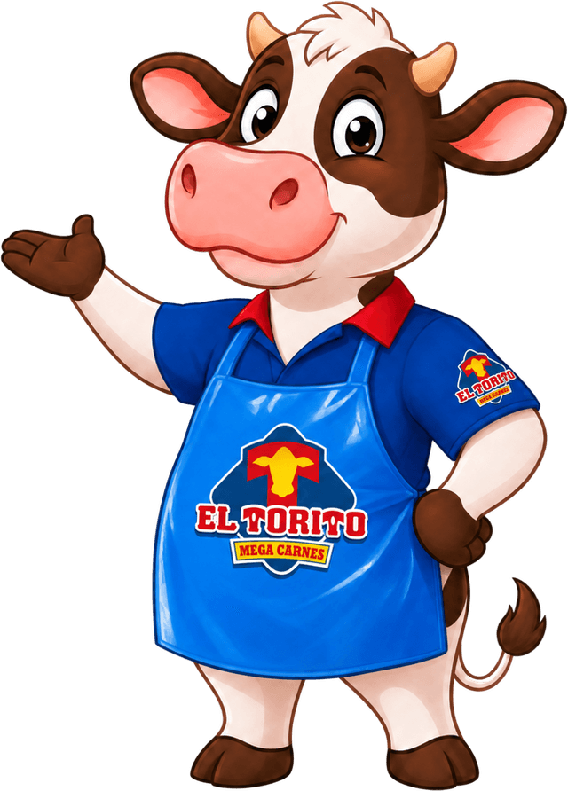 Torito empleado de Mega Carnes El Torito